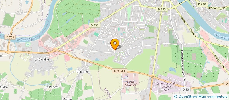 localisation de l'entreprise NEYO à BERGERAC