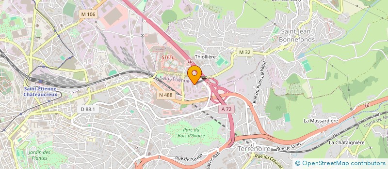 localisation de l'entreprise NEYRET TEXTILE SERVICES à SAINT-ETIENNE