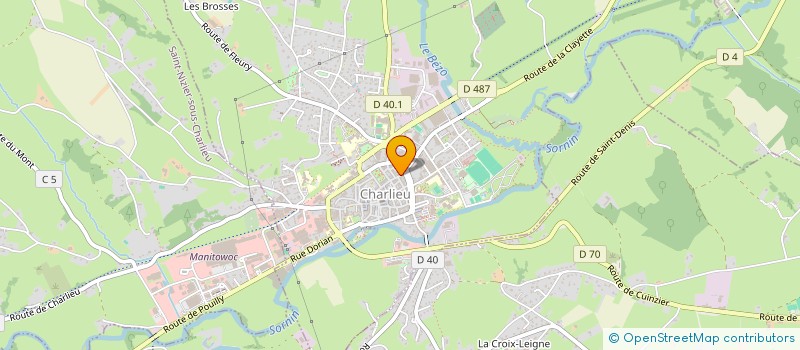 localisation de l'entreprise NEYRON BOUREL INDIVISION  CHARLIEU