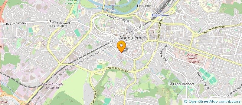 localisation de l'entreprise NEYVILL à ANGOULEME