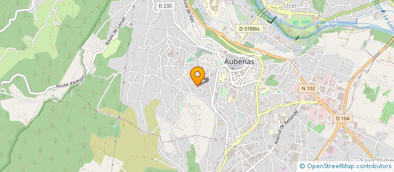 localisation de l'entreprise NEZIR CARRELAGE  AUBENAS