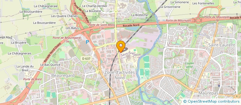 localisation de l'entreprise NEZOREK  SAINT-GREGOIRE