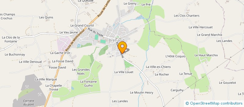 localisation de l'entreprise NEZUALA SARL à BREHAND
