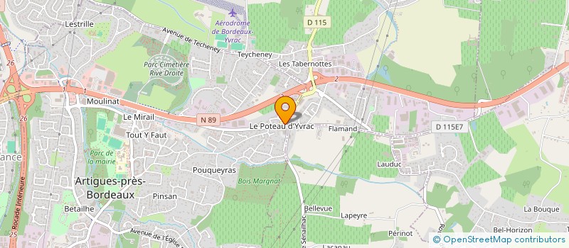 localisation de l'entreprise NF AOBA  POMPIGNAC