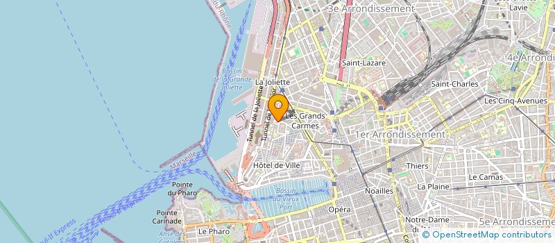 localisation de l'entreprise NF ASSOCIES à MARSEILLE