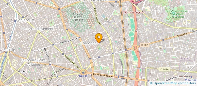 localisation de l'entreprise NF-BS AGENCY  PARIS 20