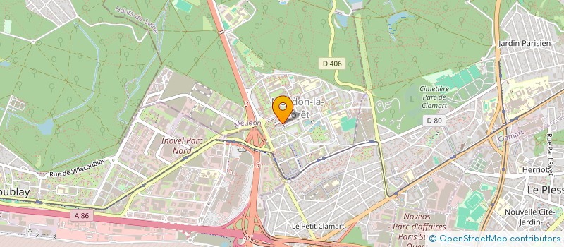 localisation de l'entreprise NF COURTAGE à MEUDON