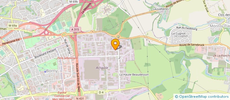 localisation de l'entreprise NF FERMETURES à METZ