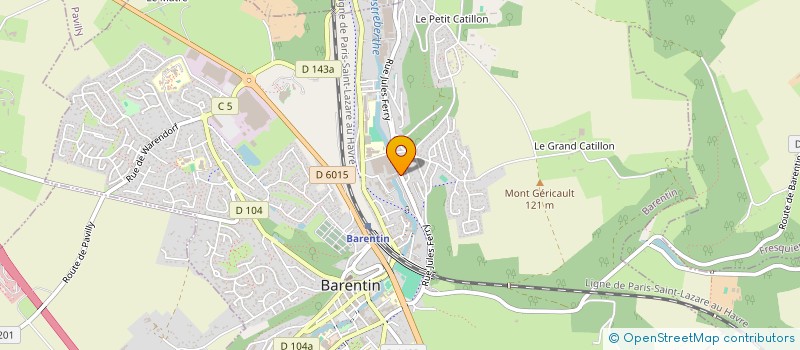 localisation de l'entreprise NF HABITAT 76  BARENTIN