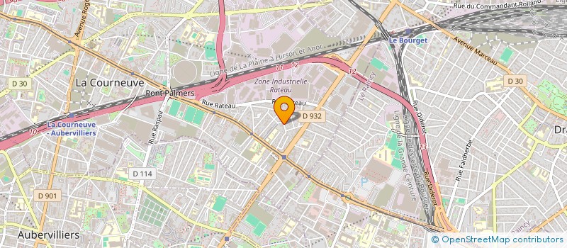 localisation de l'entreprise NF HOLDING à LA COURNEUVE