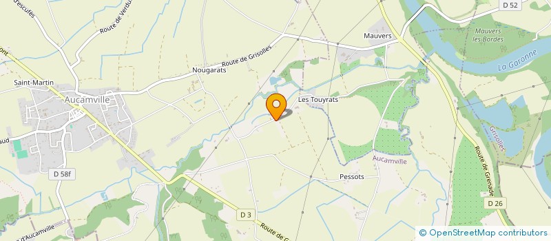 localisation de l'entreprise NF IMMO à AUCAMVILLE