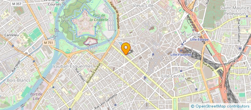 localisation de l'entreprise NF IMMOBILIER à LILLE