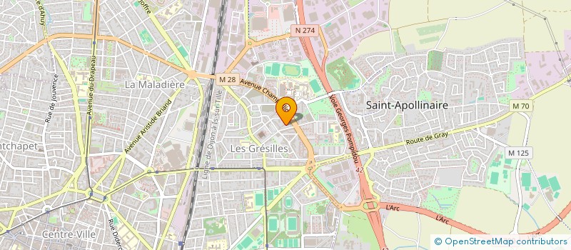 localisation de l'entreprise NF IMMOBILIER  DIJON