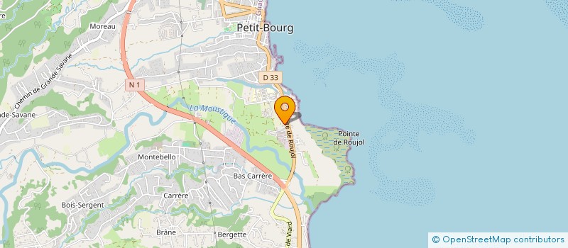 localisation de l'entreprise NF-INVEST  PETIT-BOURG