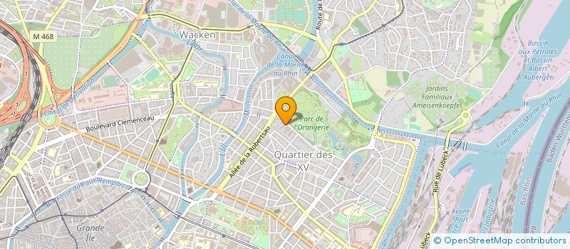 localisation de l'entreprise NF MANAGEMENT à STRASBOURG