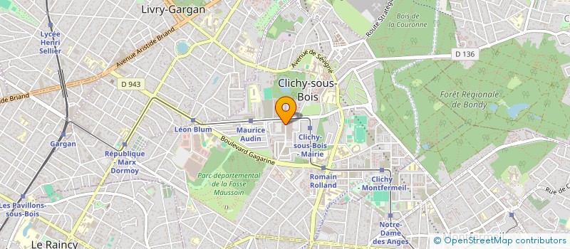 localisation de l'entreprise NF PLOMBERIE à CLICHY-SOUS-BOIS