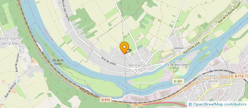 localisation de l'entreprise NF VIDEO FUTUR  BONNIERES-SUR-SEINE