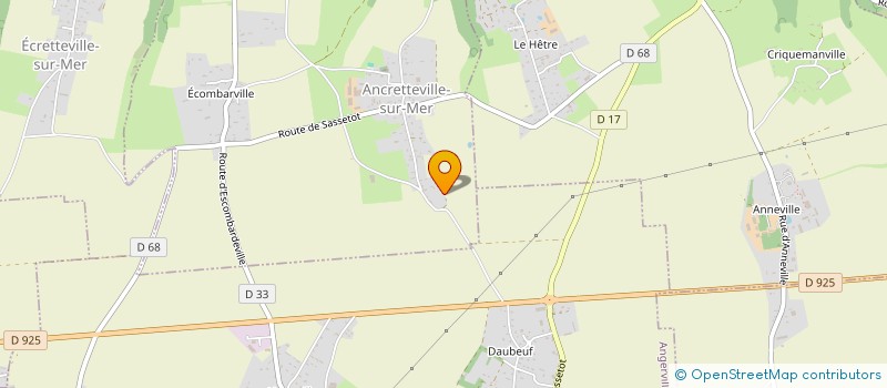 localisation de l'entreprise NF2J. IMMO  ANCRETTEVILLE-SUR-MER