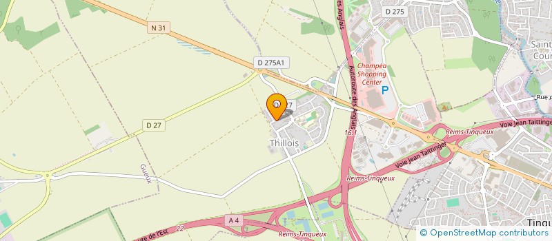 localisation de l'entreprise NF2L  THILLOIS