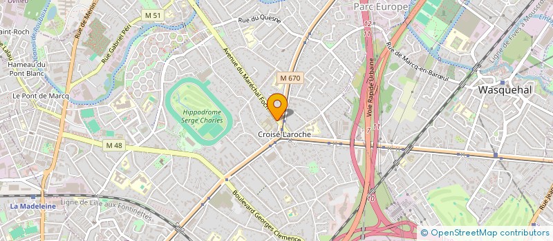 localisation de l'entreprise NF2M à MARCQ-EN-BARŒUL
