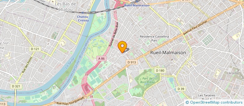 localisation de l'entreprise NF2M à RUEIL-MALMAISON