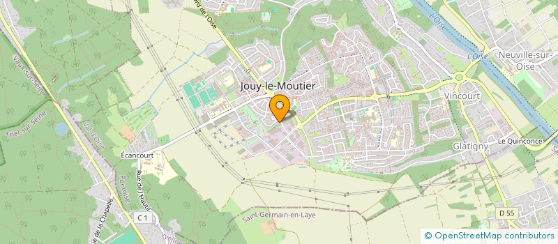 localisation de l'entreprise NF2M  JOUY-LE-MOUTIER
