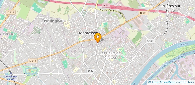 localisation de l'entreprise NF2M  MONTESSON