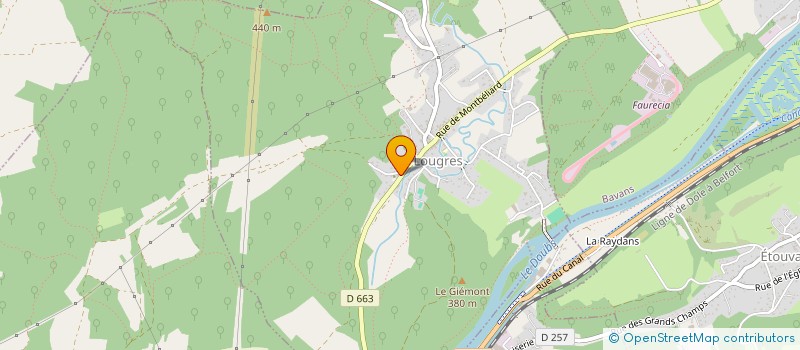 localisation de l'entreprise NFA COURTAGE  LOUGRES