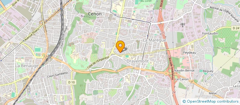 localisation de l'entreprise NFAD  CENON