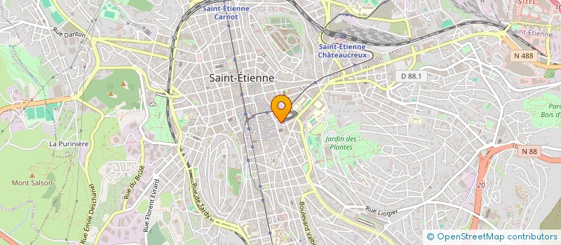 localisation de l'entreprise NFB  SAINT-ETIENNE