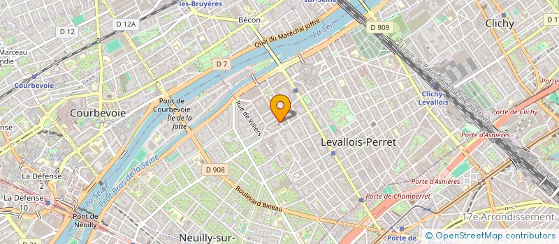 localisation de l'entreprise NFB CONSEILS à LEVALLOIS-PERRET