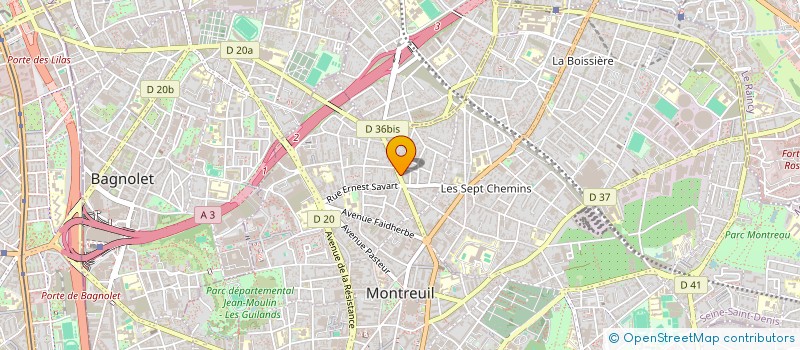 localisation de l'entreprise NFCIE  MONTREUIL