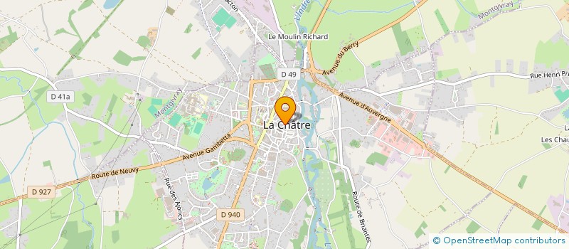 localisation de l'entreprise NFCONSULTING à LA CHATRE