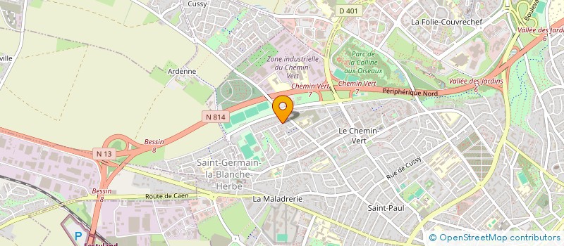 localisation de l'entreprise NFH  CAEN