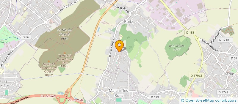 localisation de l'entreprise NFH  RUITZ