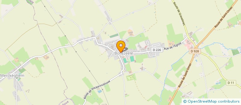 localisation de l'entreprise NFK  BOLLEZEELE