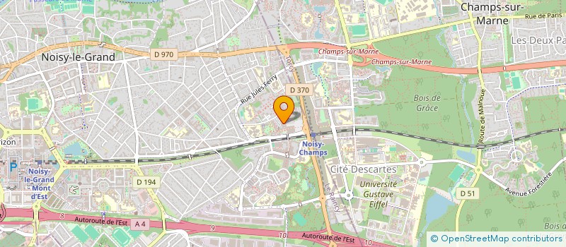 localisation de l'entreprise NG  NOISY-LE-GRAND