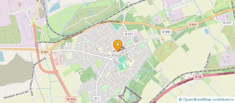 localisation de l'entreprise NG  LOON-PLAGE