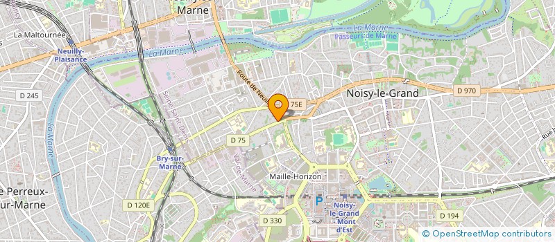 localisation de l'entreprise NG BATI-RENOV à NOISY-LE-GRAND