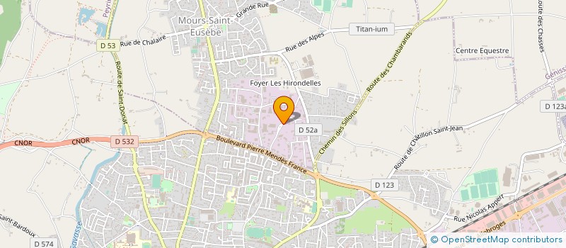 localisation de l'entreprise NG DEVELOPPEMENT à MOURS-SAINT-EUSEBE