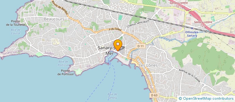 localisation de l'entreprise NG DIFFUSION à SANARY-SUR-MER