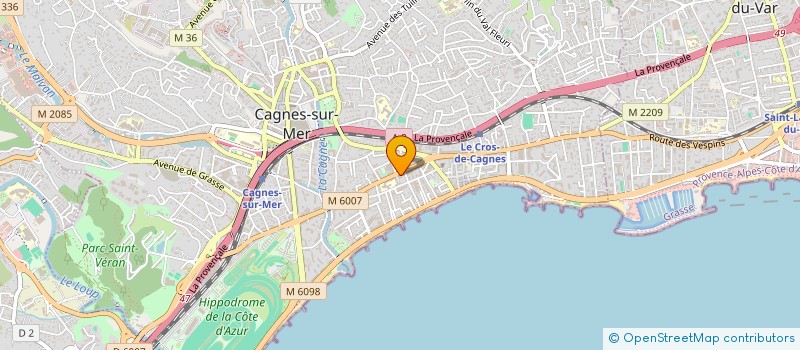 localisation de l'entreprise NG ELEC 06  CAGNES-SUR-MER