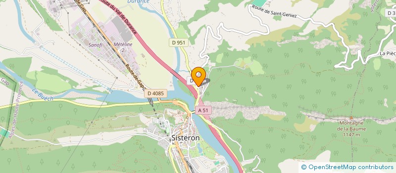 localisation de l'entreprise NG ELEC à SISTERON