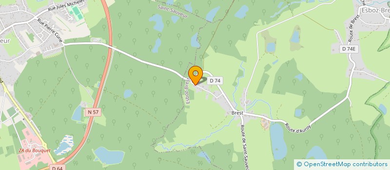 localisation de l'entreprise NG ETANCHEITE  ESBOZ-BREST