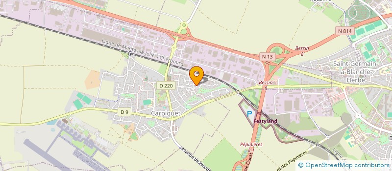 localisation de l'entreprise NG GESTION  CARPIQUET