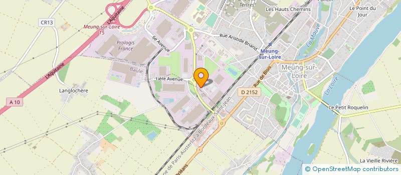 localisation de l'entreprise NG HABITAT à MEUNG-SUR-LOIRE