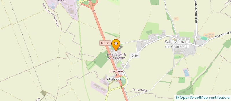 localisation de l'entreprise NG IMMO  LE CASTELET