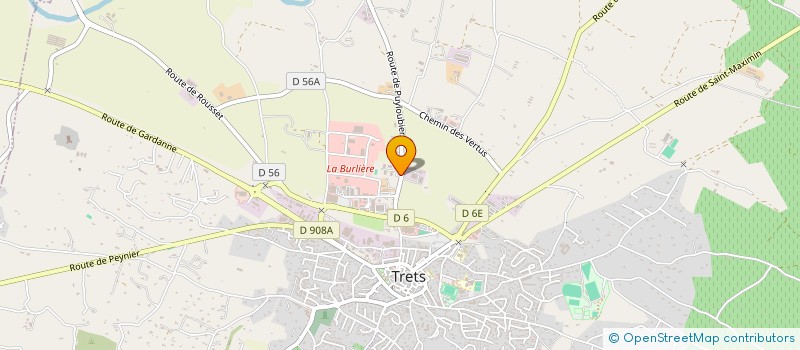 localisation de l'entreprise NG IMMO à TRETS
