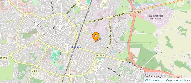 localisation de l'entreprise NG IMMOBILIER à CHALLANS