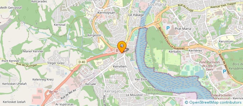 localisation de l'entreprise NG INGENIERIE à QUIMPER